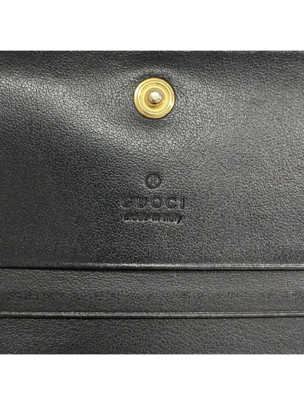 Gucci Wallet GG Matelasse Leather Black Gold - Picture 4 of 8